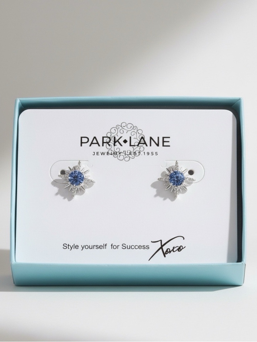 Park Lane Silver Tone "Shiloh" Starburst Earrings NIB